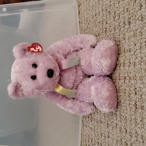 TY Beanie Buddy - SHERBET the Bear (Purple Version) (13.5 inch)